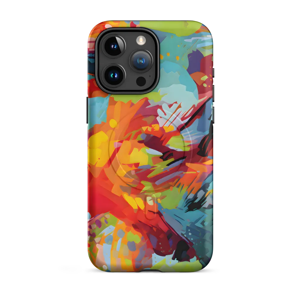 Colorful Lizard: An Abstract Adventure | Phone Case |  15 Pro Max | MagSafe® Tough Case | Matte