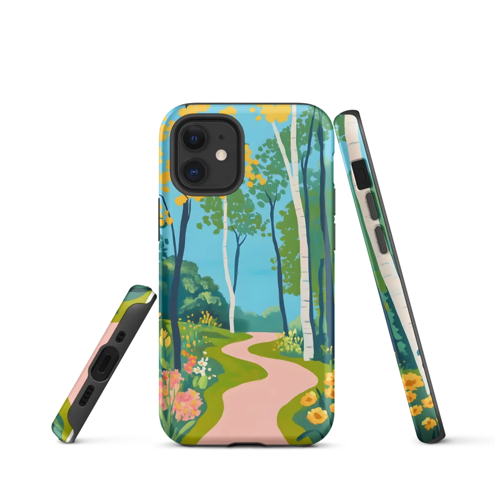The Winding Path of Nature | Phone Case |  12 mini | Tough Case | Matte