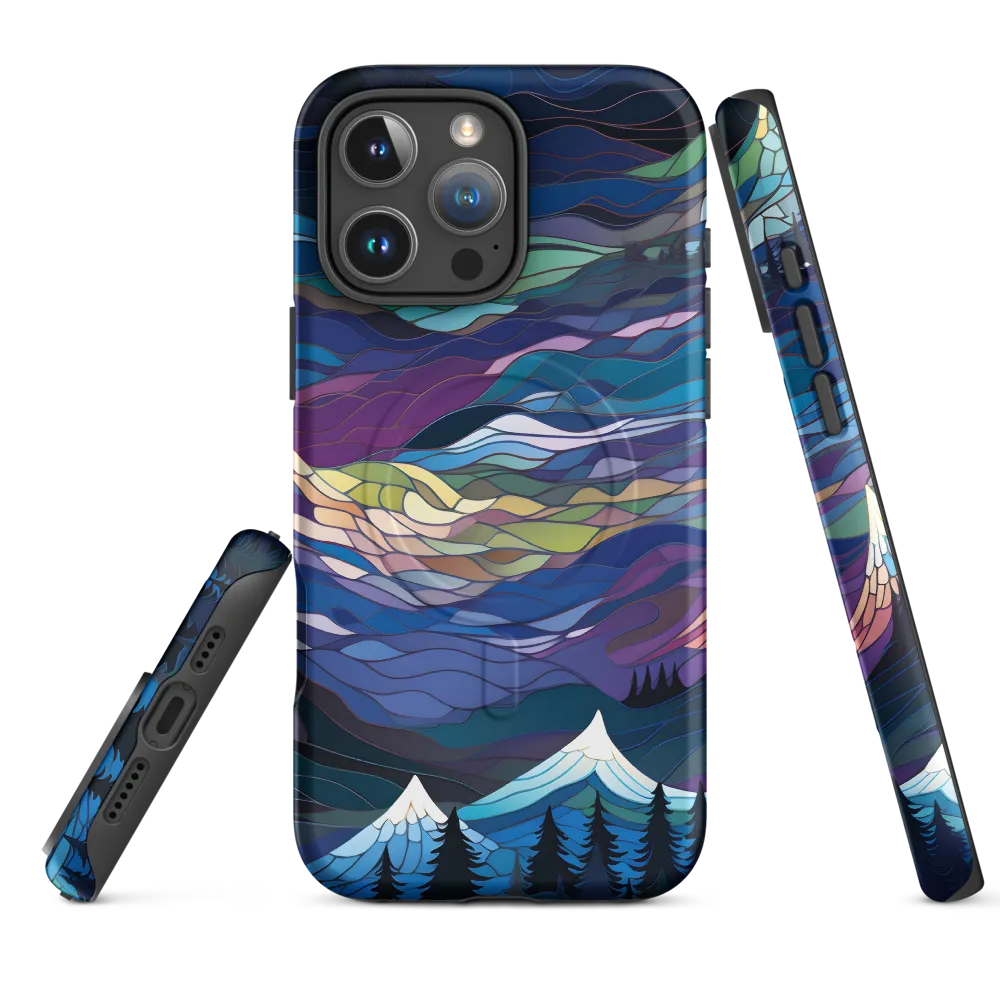 Twilight Peaks: An Abstract Mountain Landscape