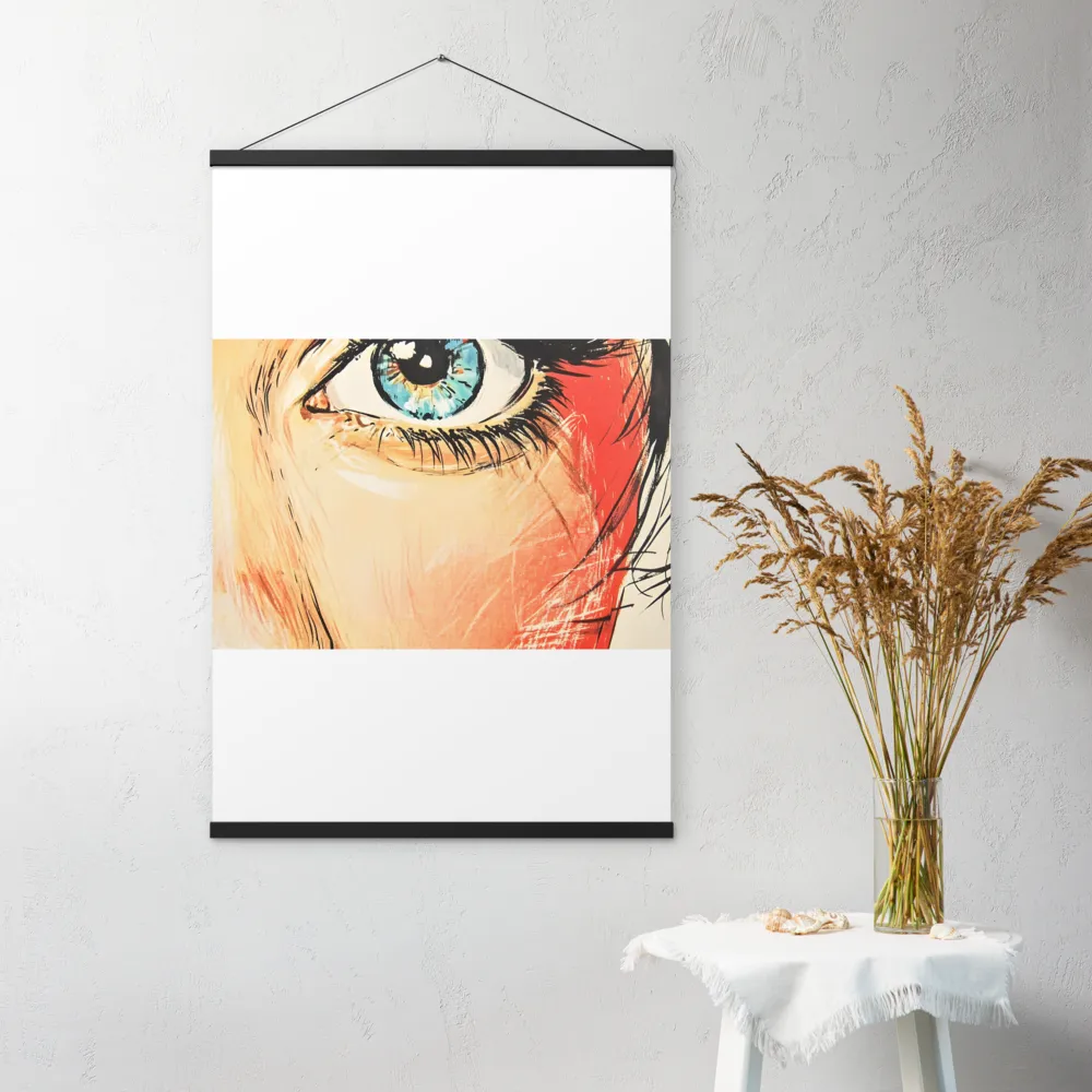 Gaze of Emotion | Poster With Black Wood Hanger | 24″×36″