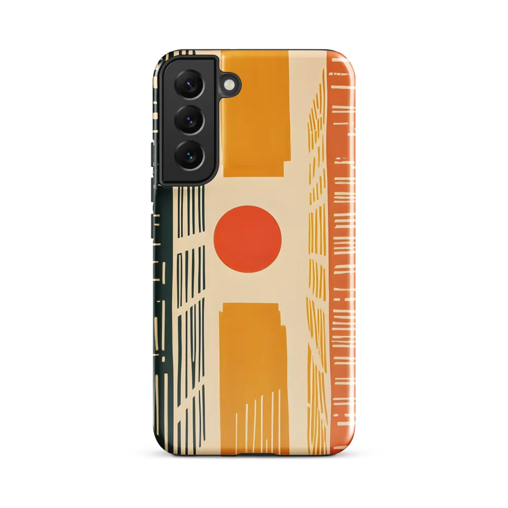 Urban Harmony: A Geometric Sunrise