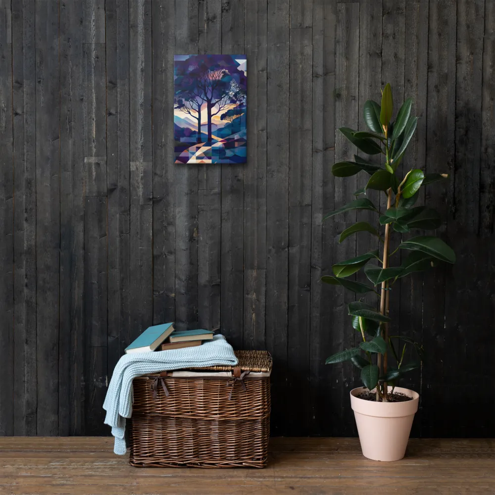Tranquil Geometry: A Journey Through Color | Thin Canvas | 12″×18″