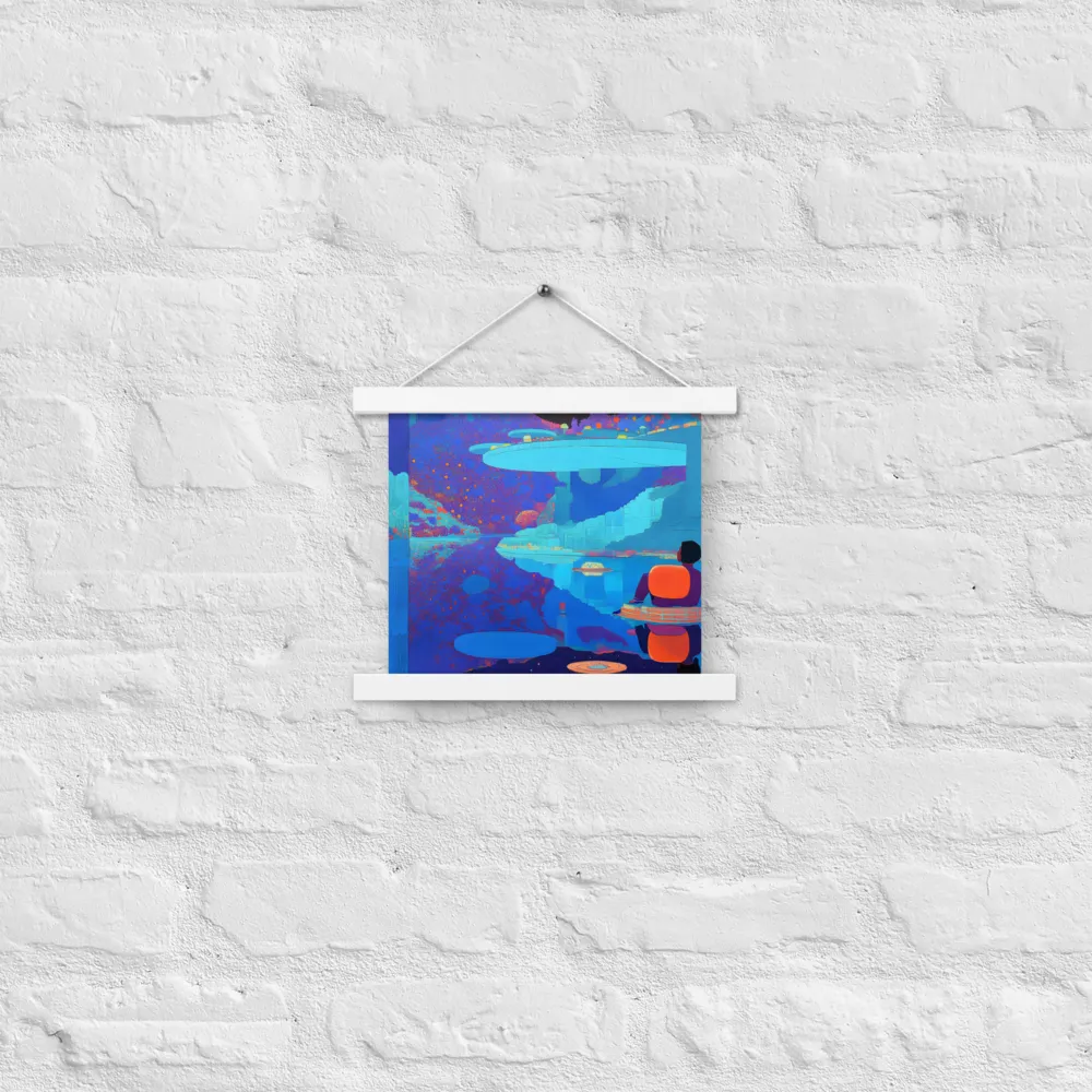 Reflections of Serenity | Poster With White Wood Hanger | 10″×10″