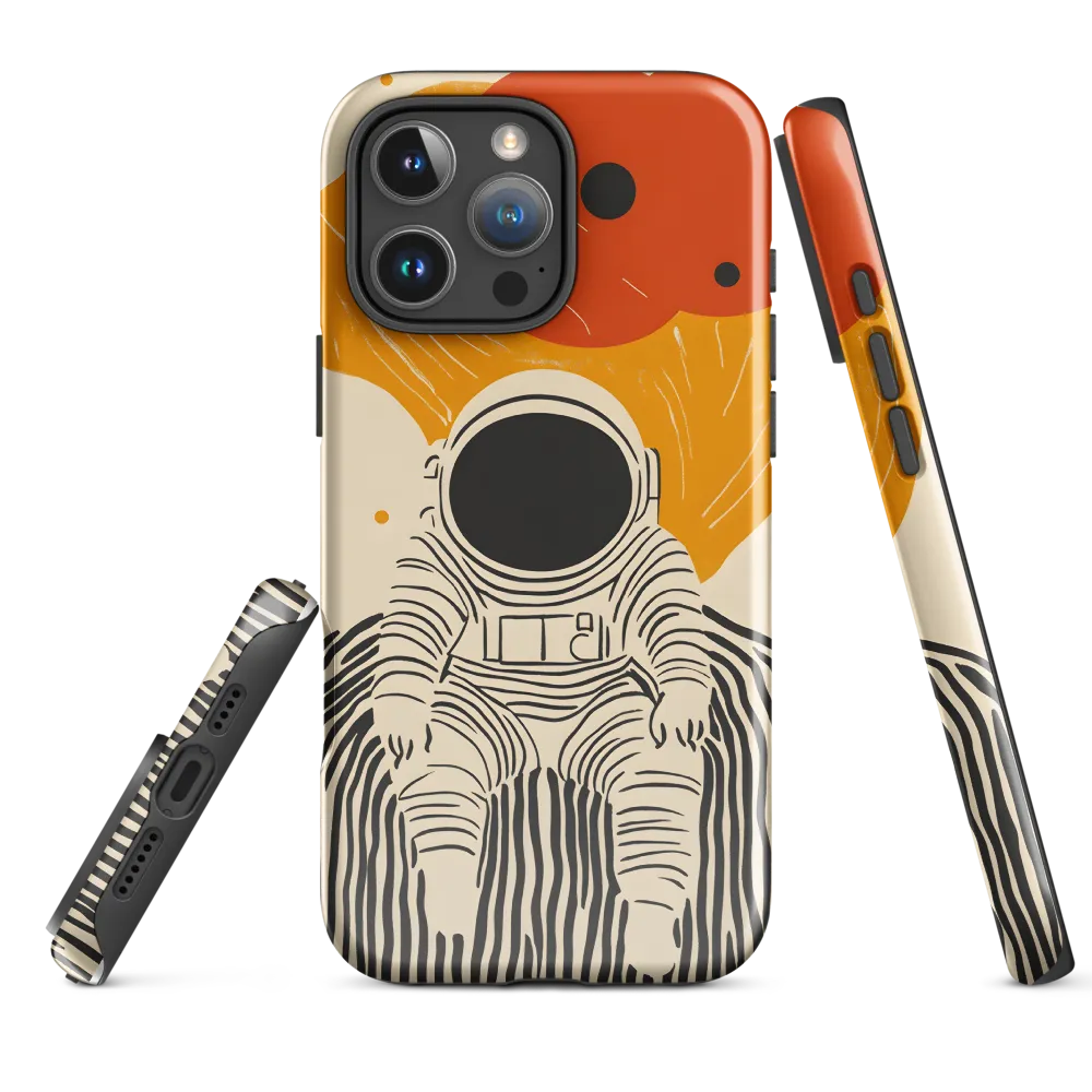 Astronaut in Cosmic Thoughts | Phone Case |  16 Pro Max | Tough Case | Glossy