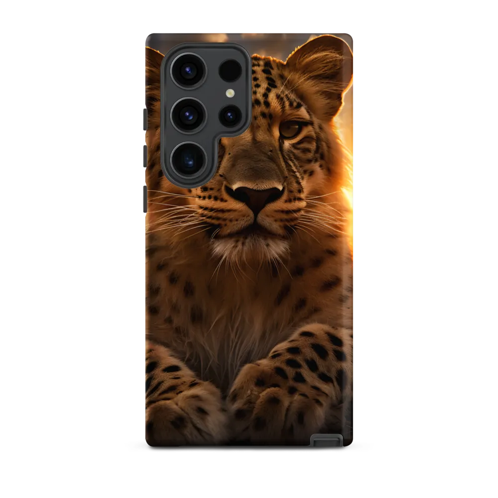 Regal Presence: The Leopard at Sunset