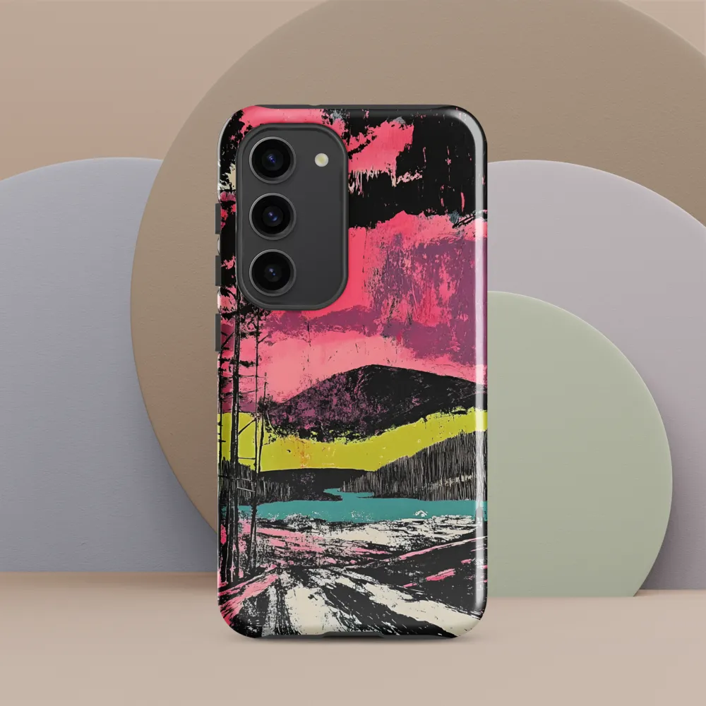 Vibrant Horizons: A Landscape in Contrast