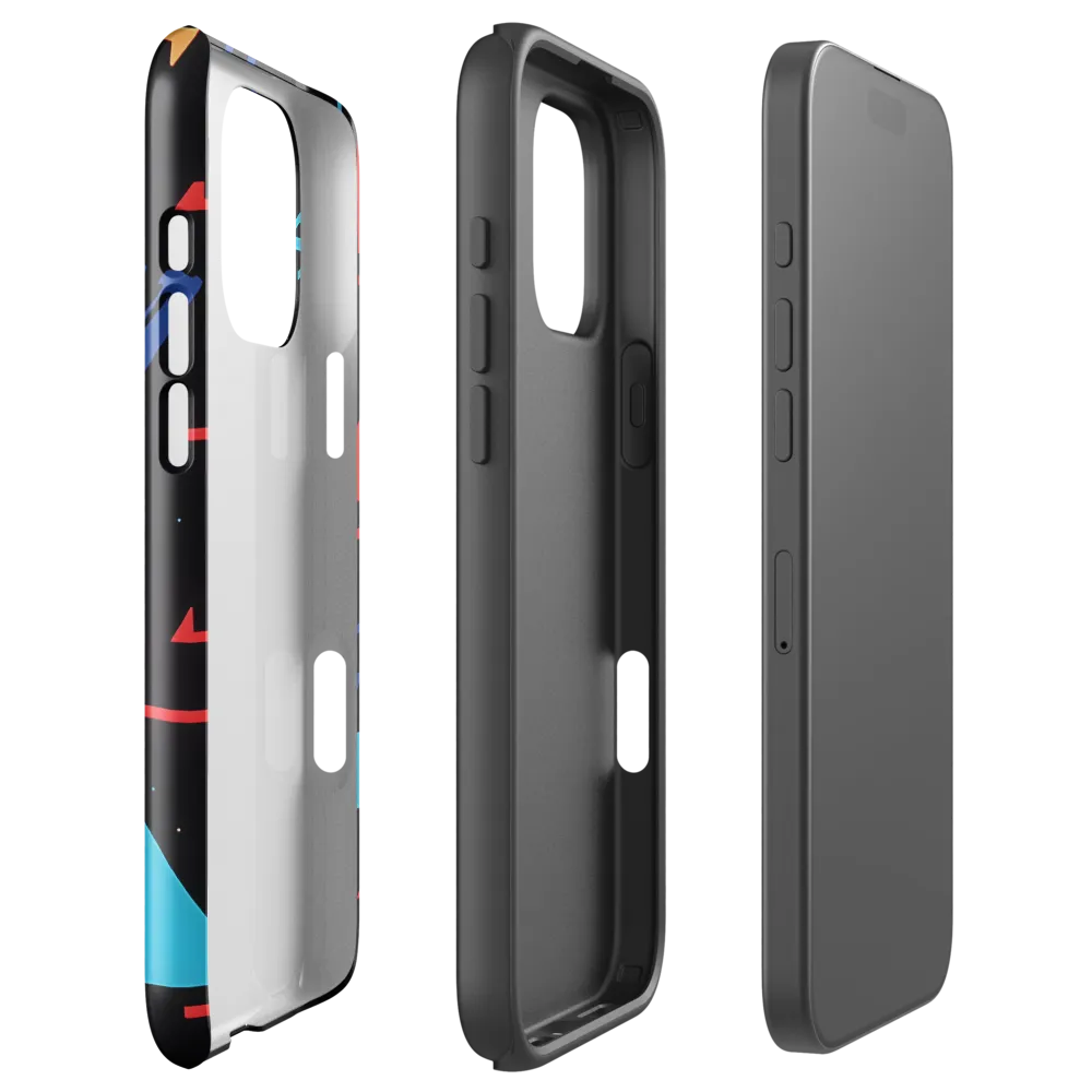 Dynamic Geometric Harmony | Phone Case |  16 Pro Max | Tough Case | Glossy