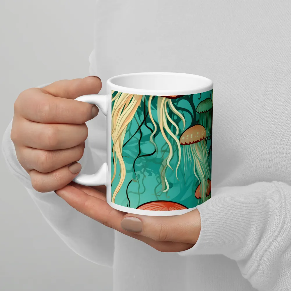 Ethereal Dance of Jellyfish | Mugs | Multiple Sizes & Colors