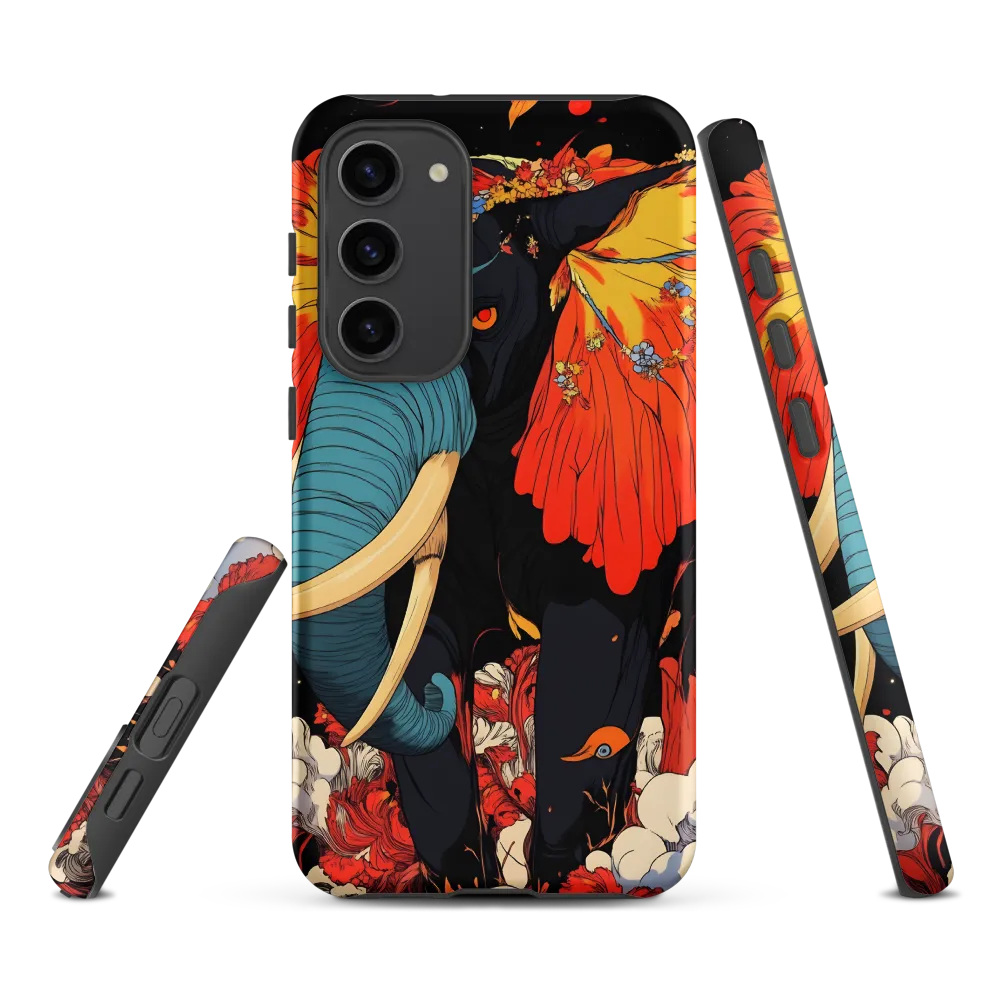 Majesty of the Floral Elephant | Phone Case |  S23 Plus | Tough Case | Matte