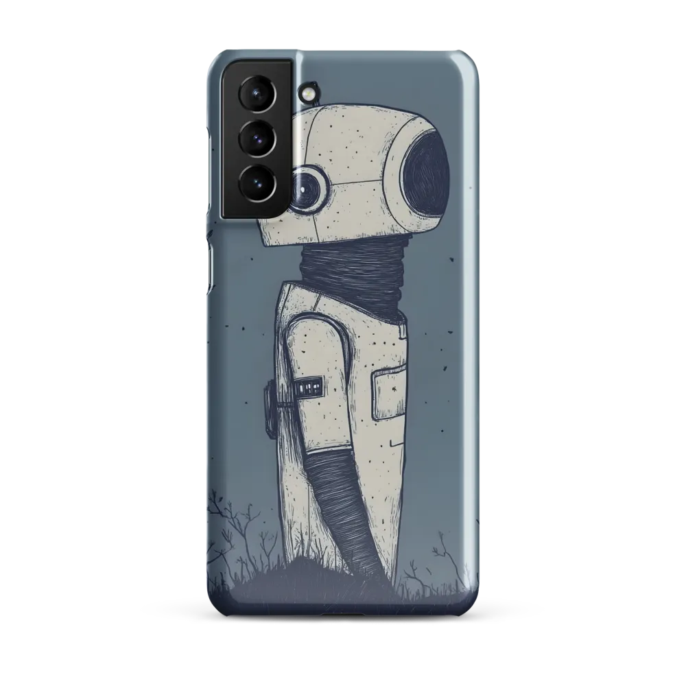 Contemplative Robot in a Barren Landscape