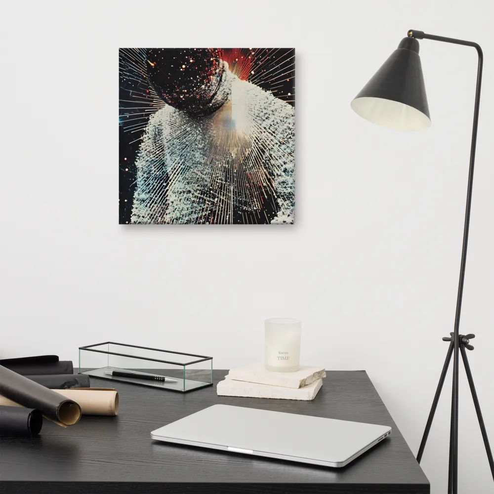 Ethereal Astronaut: A Journey Through the Cosmos | Canvas | 16″×16″