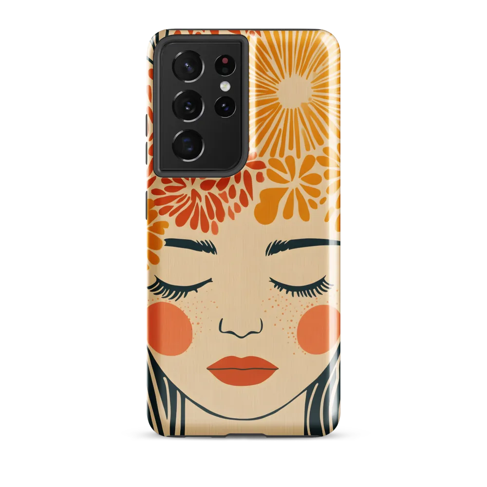 Serenity in Bloom | Phone Case |  S21 Ultra | Tough Case | Glossy