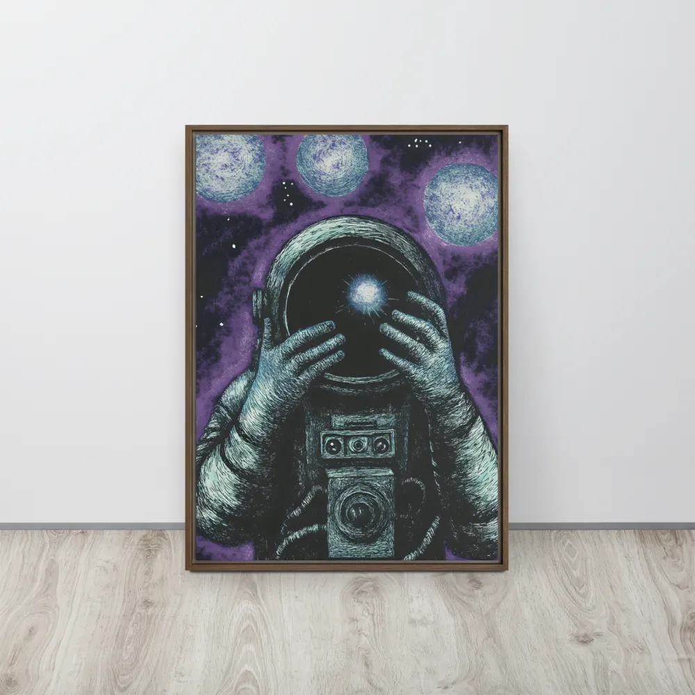 Beyond the Stars | Canvas with Brown Frame | 20″×28″
