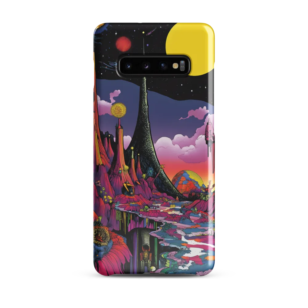 Celestial Dreams: A Journey Through an Alien Landscape | Phone Case |  S10 Plus | Snap Case | Glossy