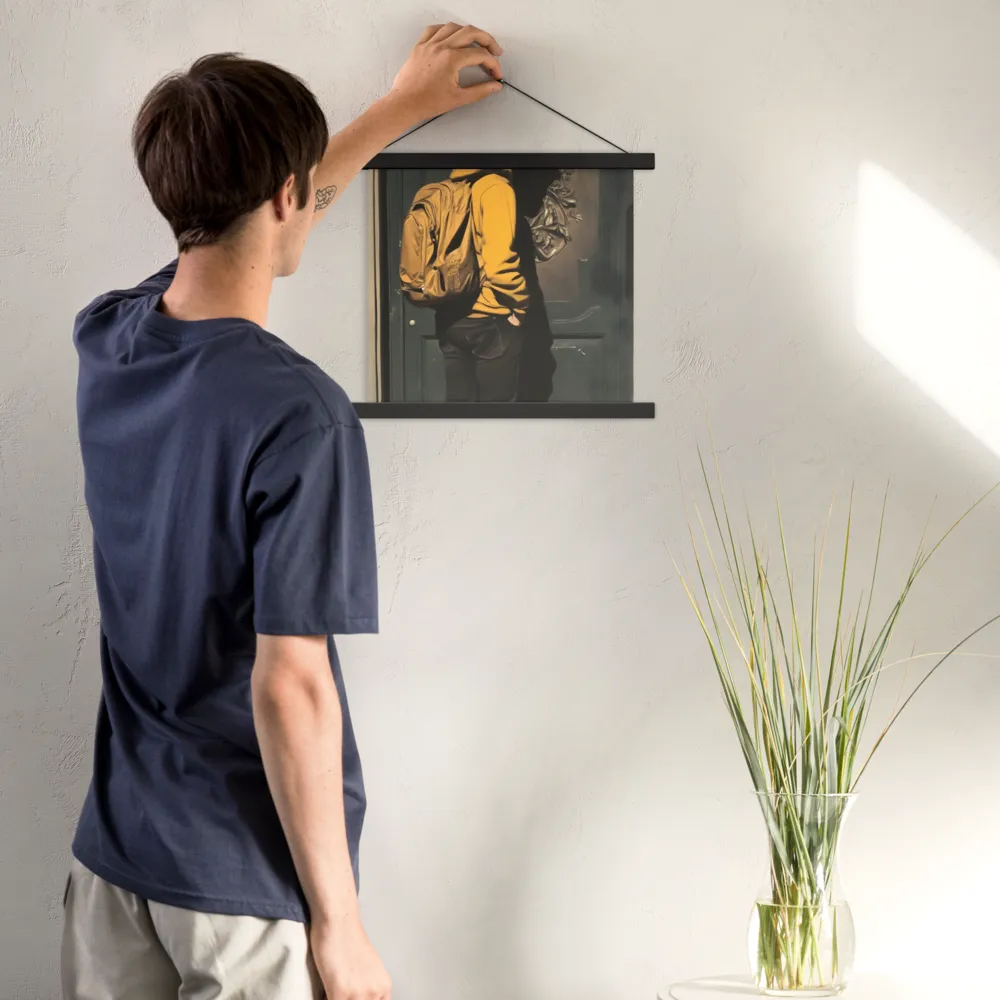 Silent Reflection | Poster With Black Wood Hanger | 14″×14″
