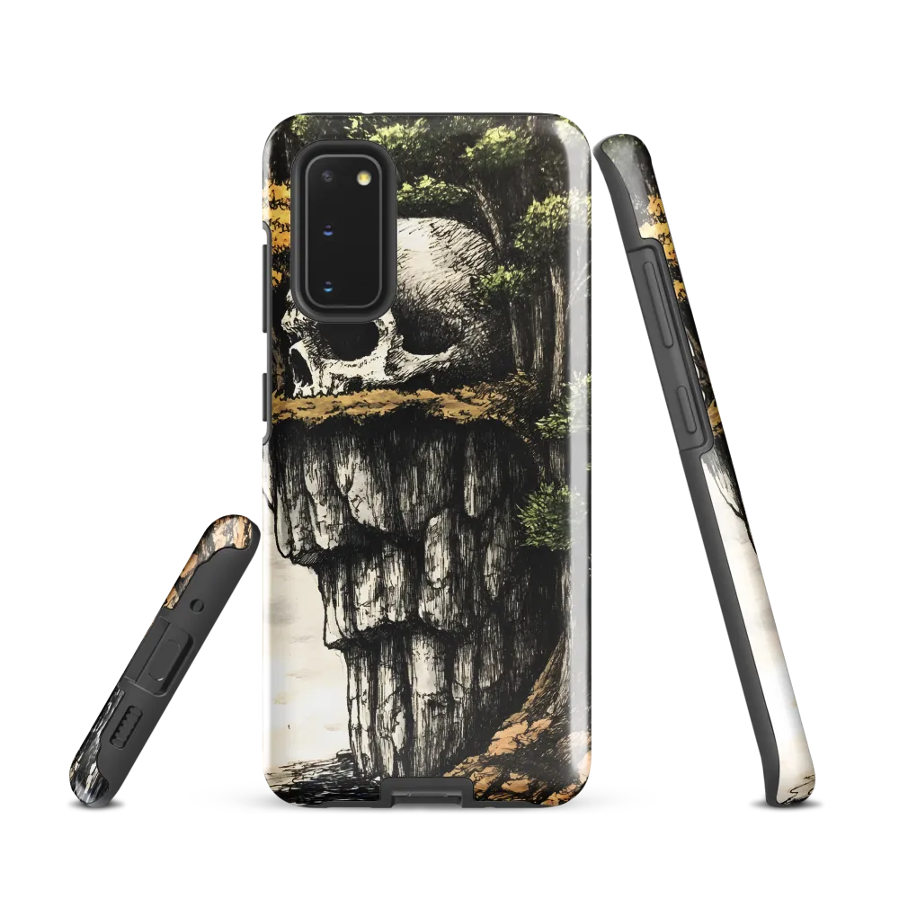 The Whispering Skull: A Surreal Encounter with Nature | Phone Case |  S20 | Tough Case | Glossy