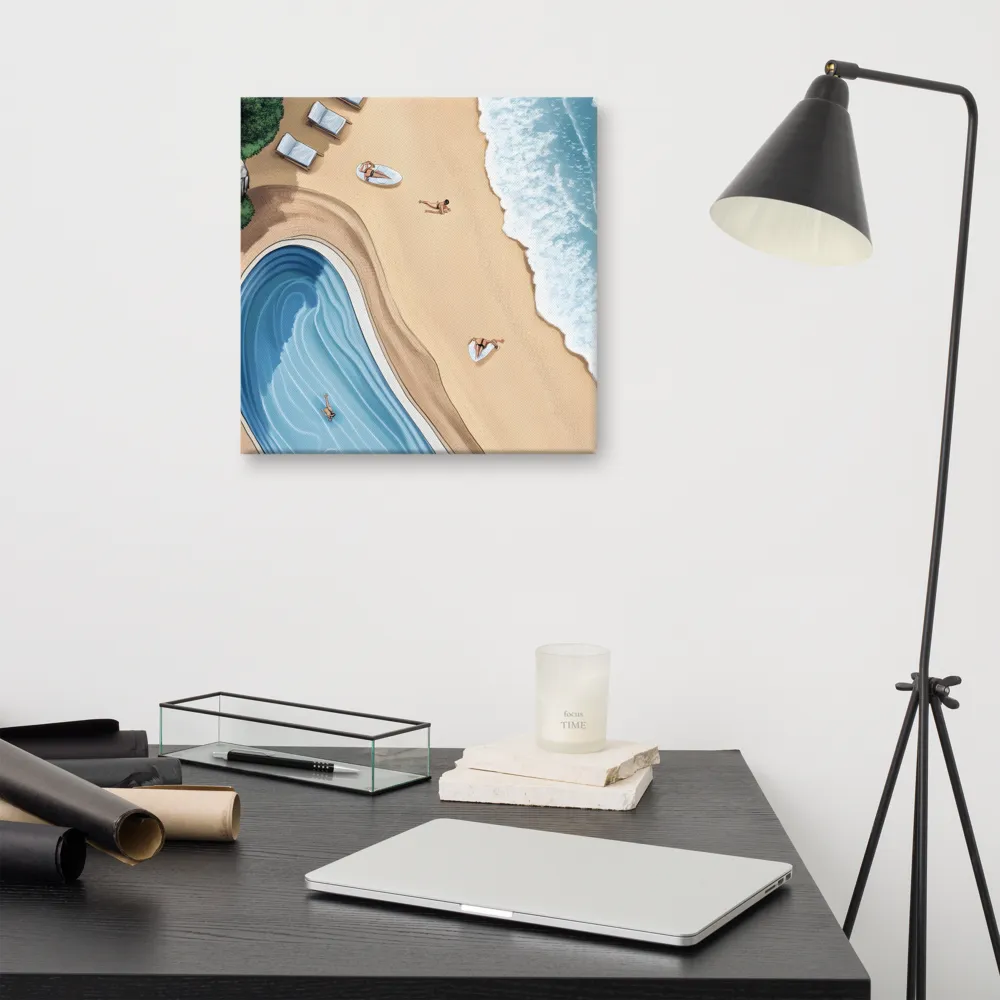 Serenity by the Shore | Canvas | 16″×16″