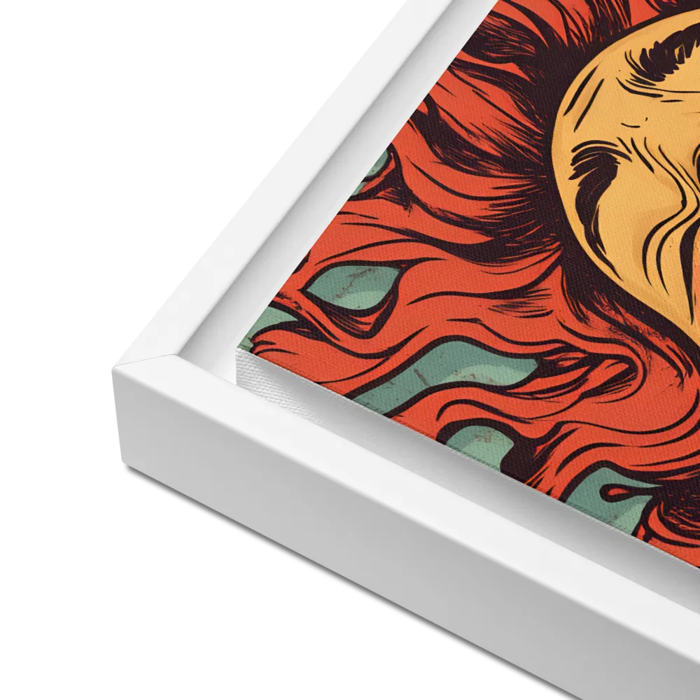 Fury Unleashed | Canvas with White Frame | 16″×16″
