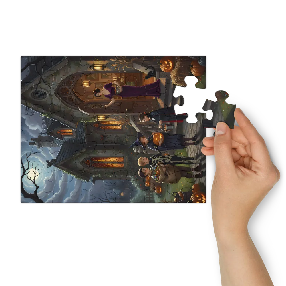 Moonlit Manor 
 Jigsaw Puzzle in Tin Box