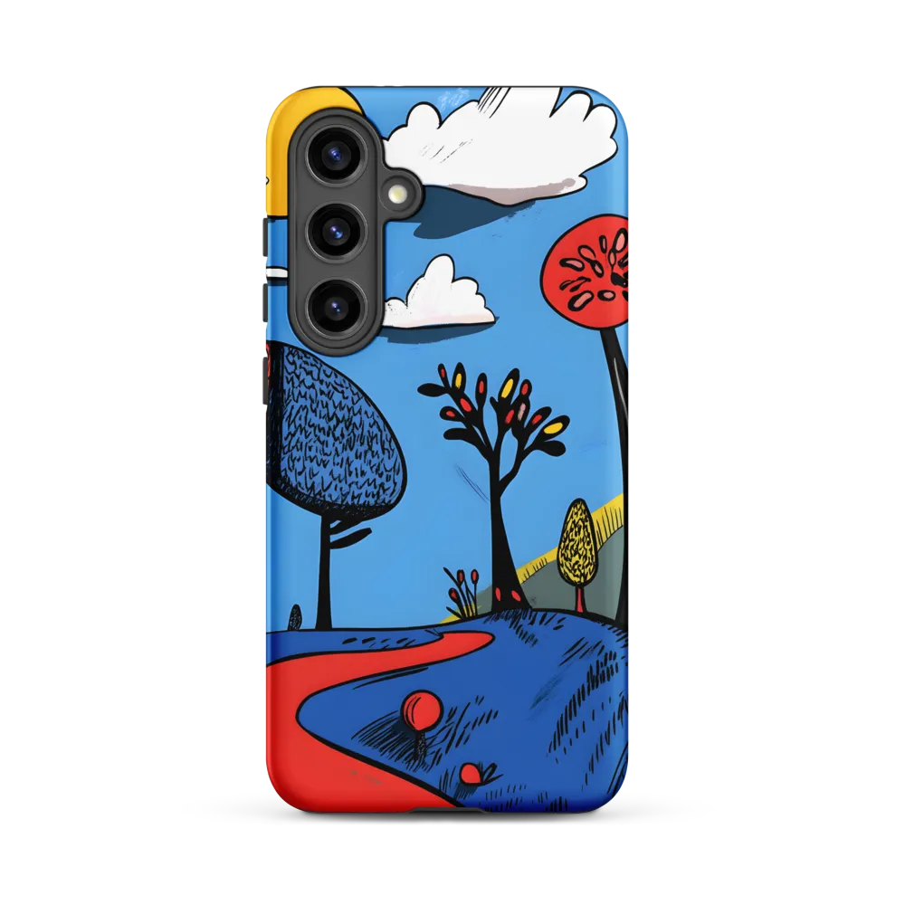 Whimsical Pathways Through a Colorful Landscape