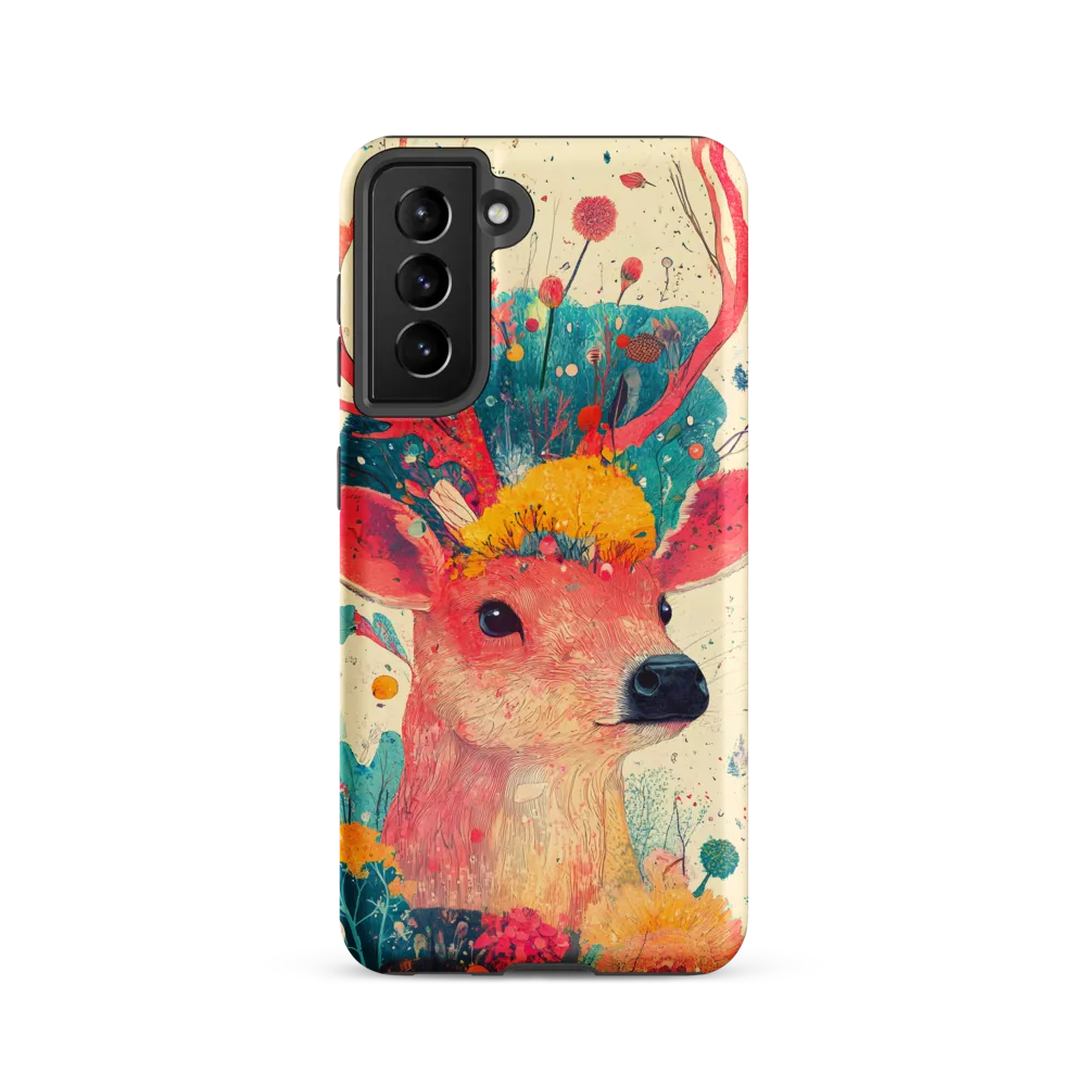Whimsical Harmony: A Deer in Bloom