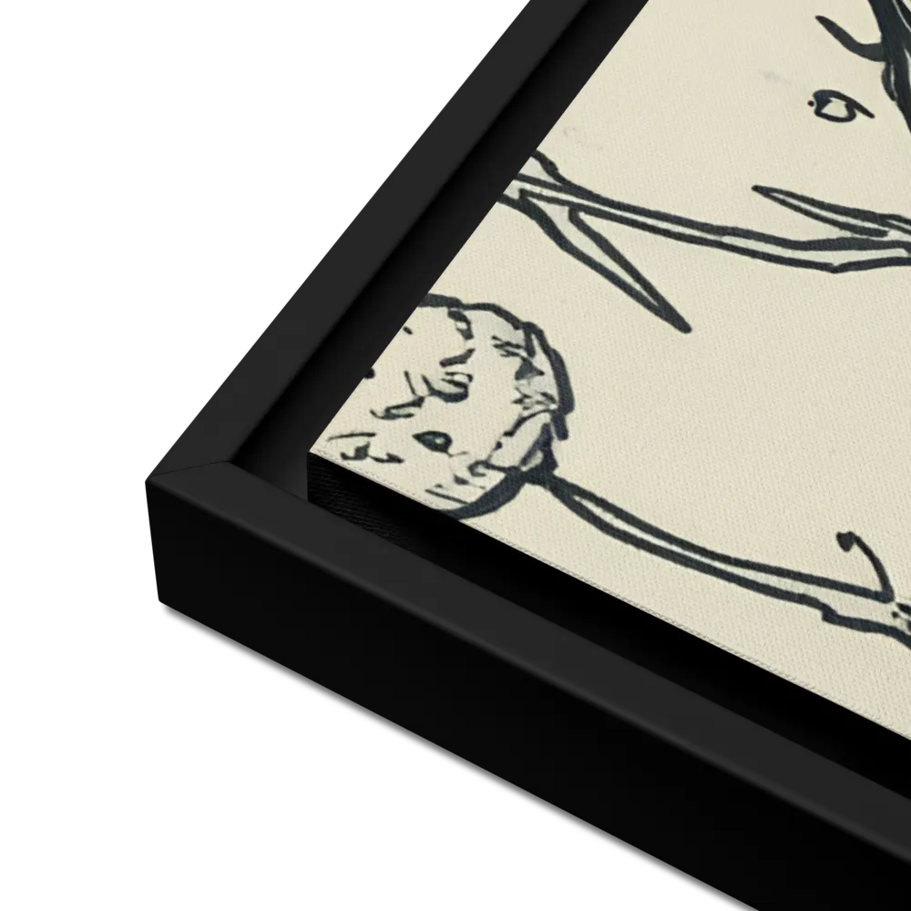 A Young Guardian of Nature | Canvas with Black Frame | 24″×36″
