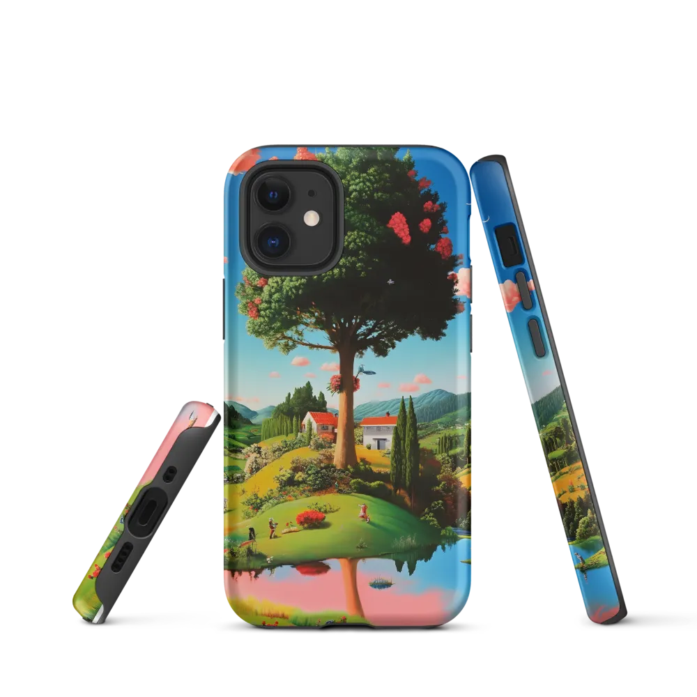 Whimsical Harmony of Nature | Phone Case |  12 mini | Tough Case | Matte