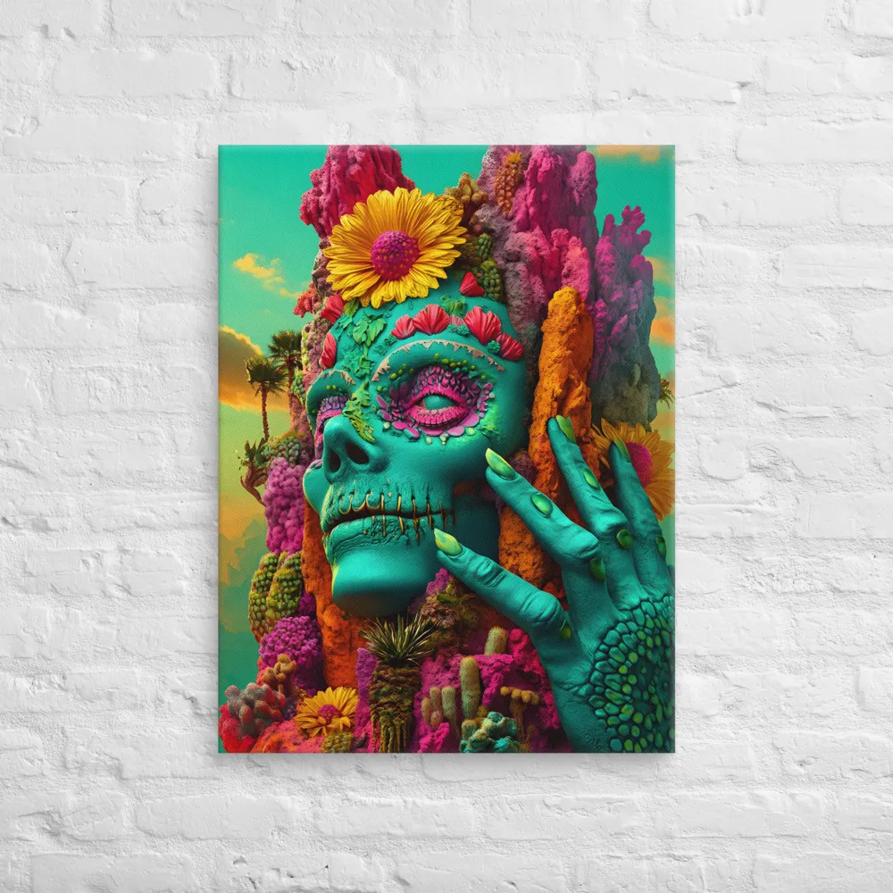 Ethereal Skull Garden | Canvas | 24″×32″