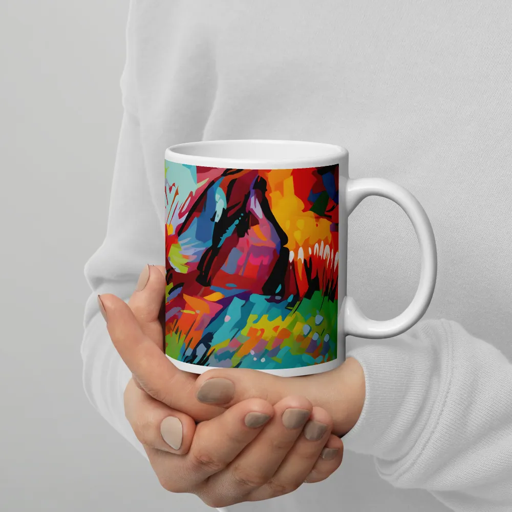 Colorful Lizard: An Abstract Adventure | Mugs | Multiple Sizes & Colors