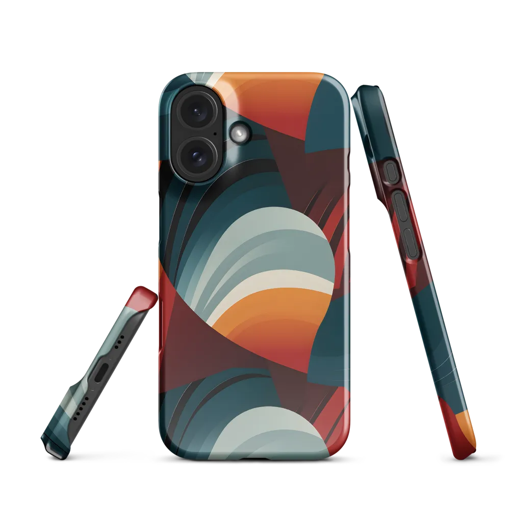 Dynamic Abstractions: A Dance of Forms and Colors | Phone Case