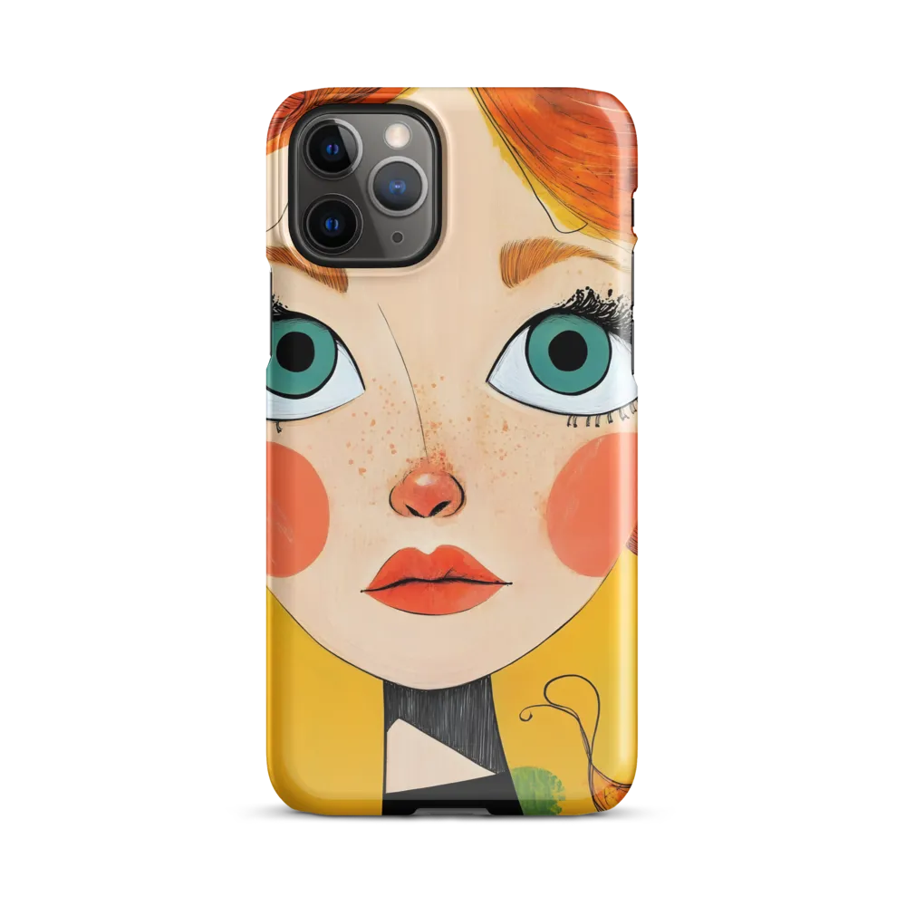 Whimsical Portrait of a Girl | Phone Case |  11 Pro | Snap Case | Glossy