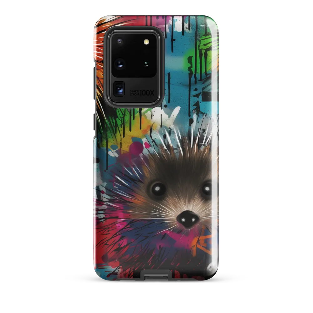 Whimsical Hedgehogs in a Kaleidoscopic Wonderland | Phone Case |  S20 Ultra | Tough Case | Glossy