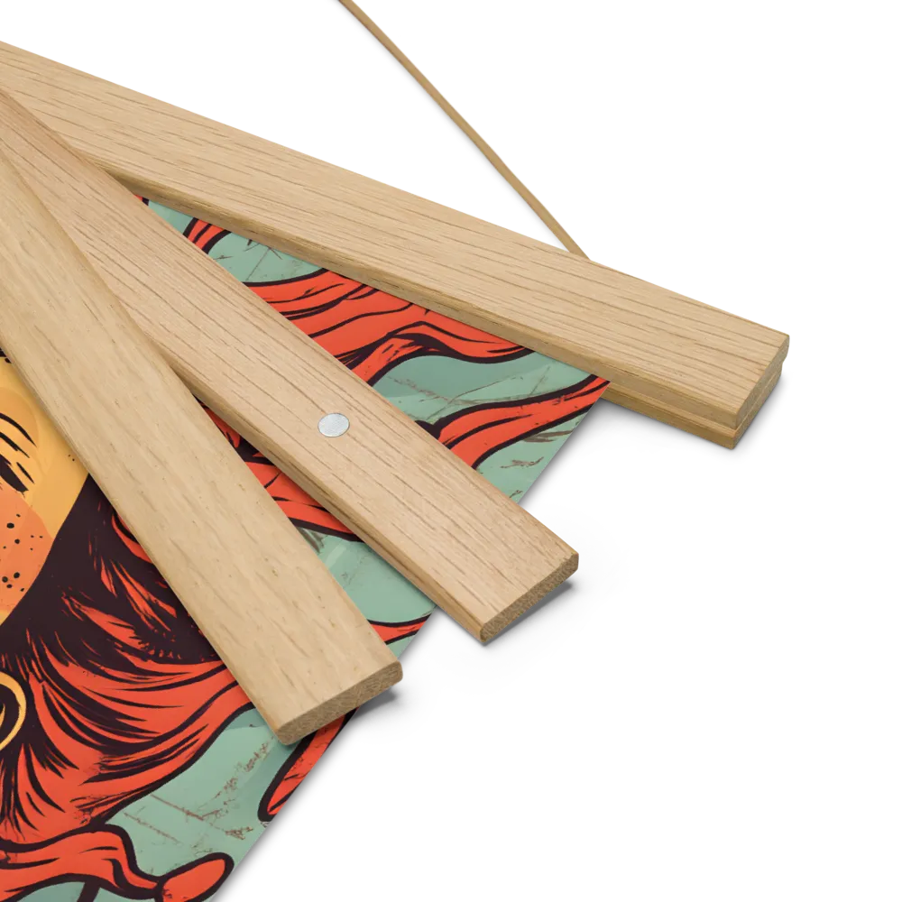 Fury Unleashed | Poster With Oak Wood Hanger | 10″×10″