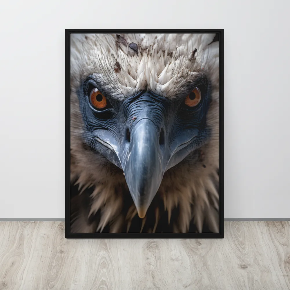 The Gaze of Strength | Canvas with Black Frame | 24″×32″