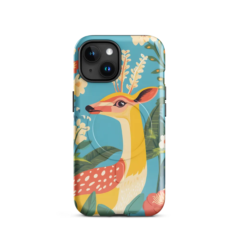 Serene Majesty: A Vibrant Deer Amidst Flora