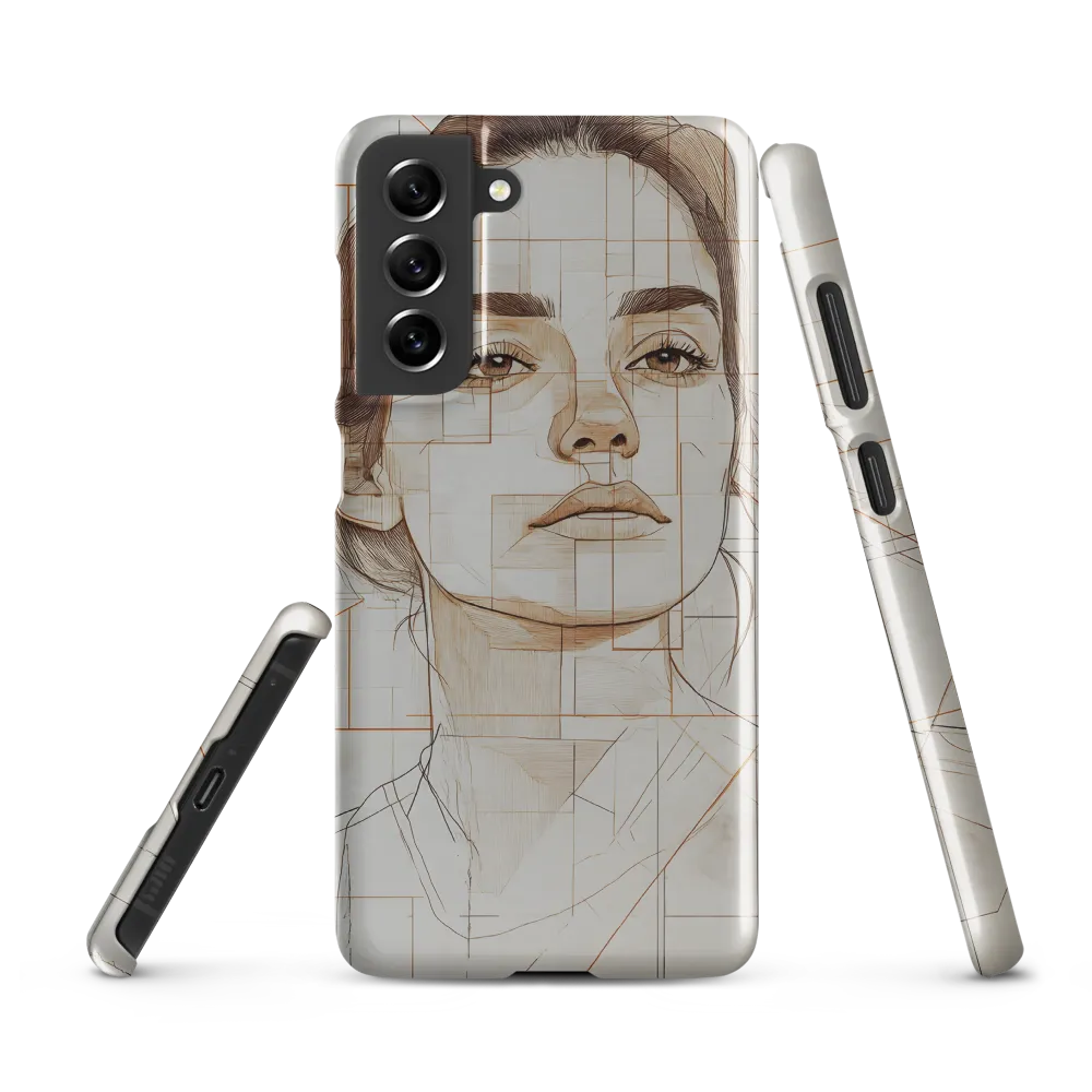 Geometric Serenity: A Minimalist Portrait