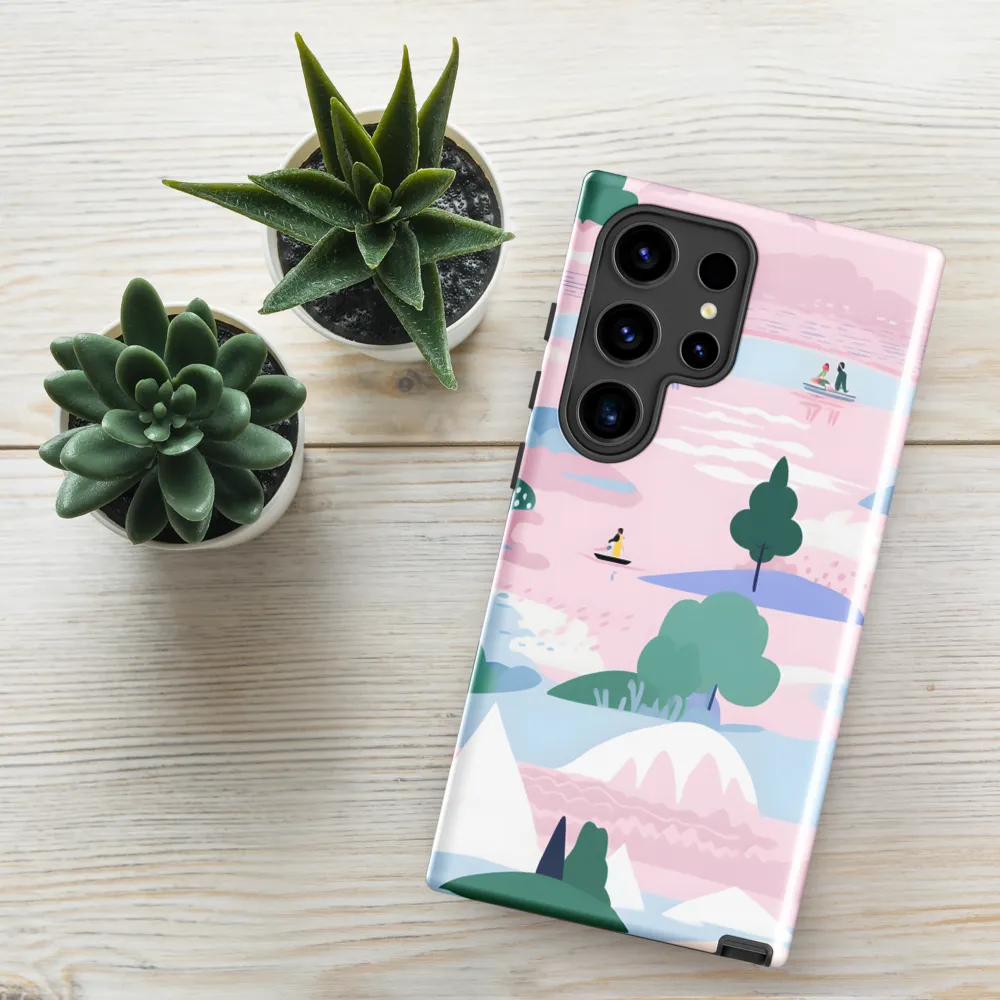 Whimsical Reflections: A Journey Through Landscapes | Phone Case |  S24 Ultra | Tough Case | Glossy