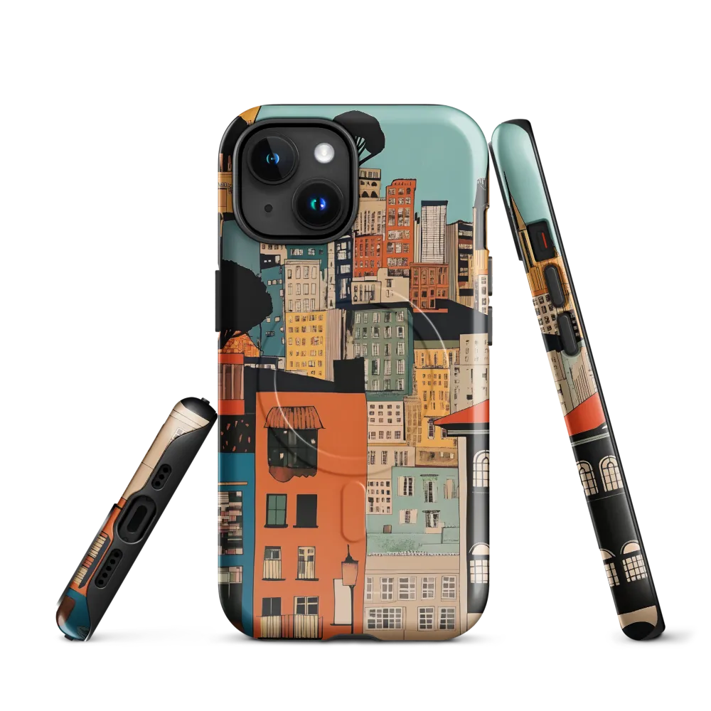 Urban Fusion: A Colorful Cityscape