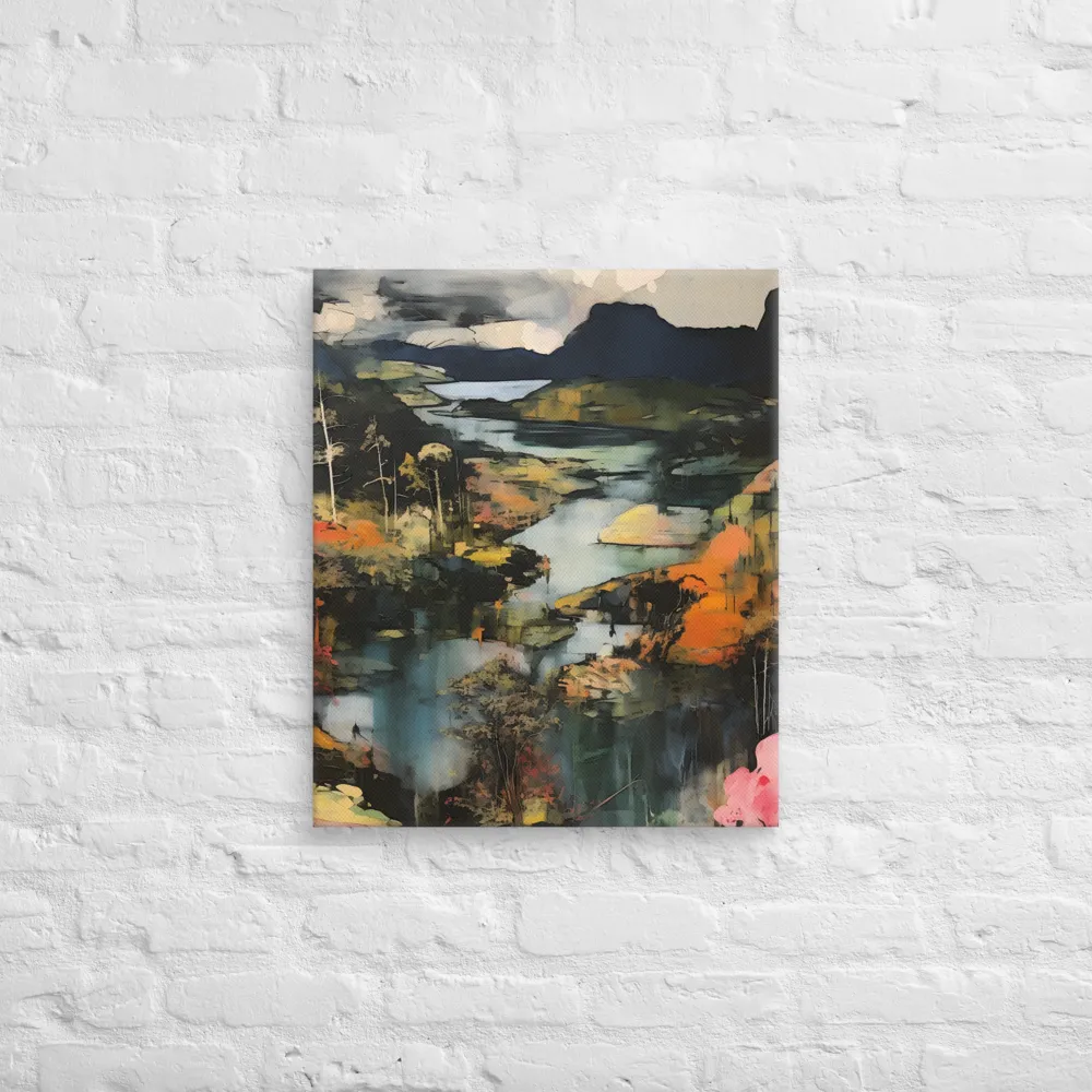 Harmony of Nature: An Abstract Journey | Canvas | 20″×24″