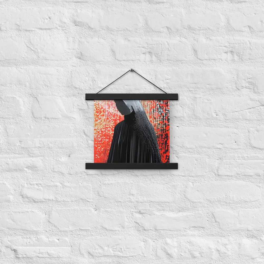 Veil of Modernity | Poster With Black Wood Hanger | 10″×10″