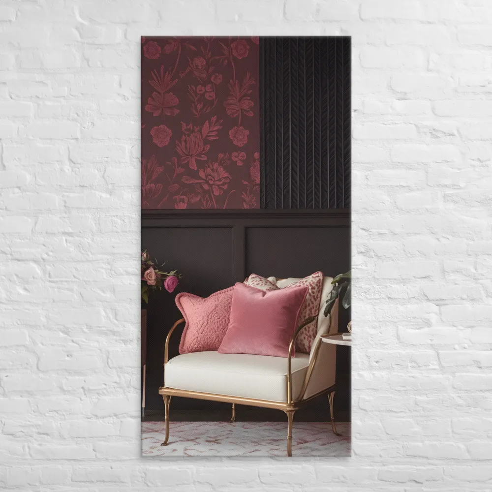 Elegance in Contrast: A Modern Interior Design | Canvas | 30″×60″