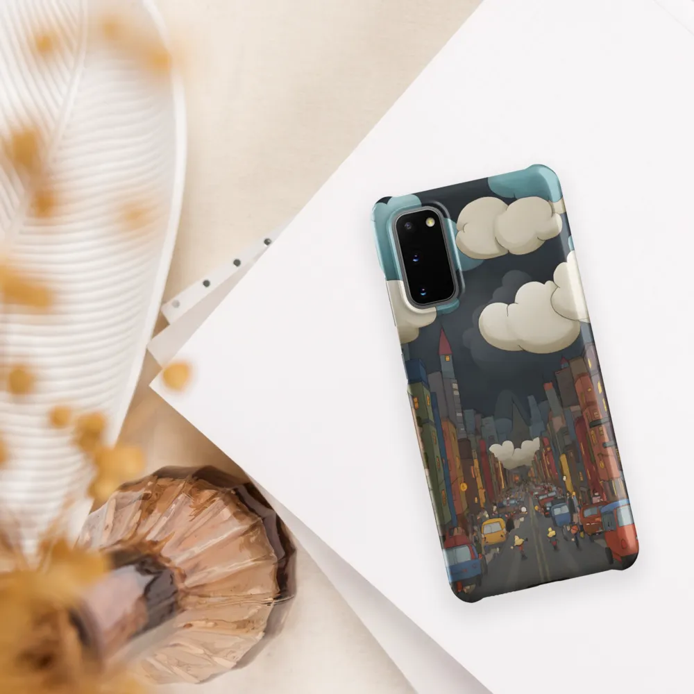 Urban Symphony: A City Awakens at Dusk | Phone Case |  S20 | Snap Case | Matte