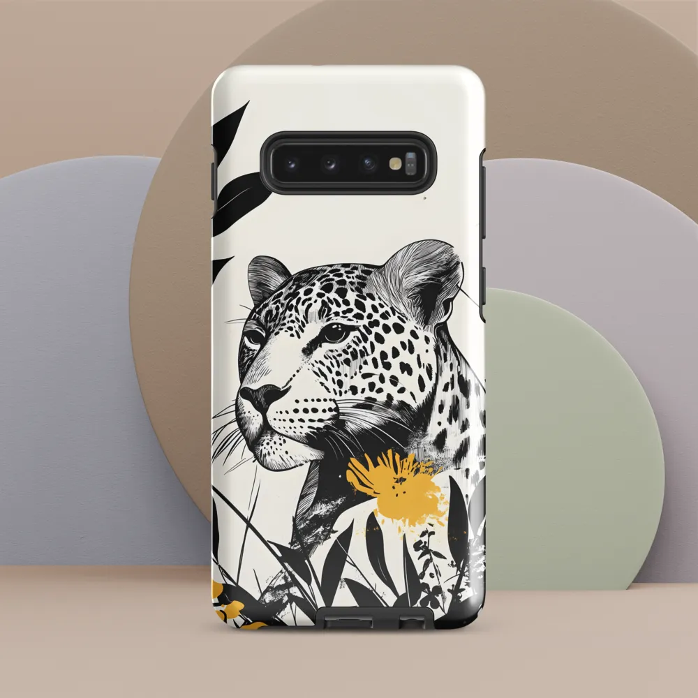 Majestic Leopard Amongst Flora | Phone Case |  S10 Plus | Tough Case | Glossy