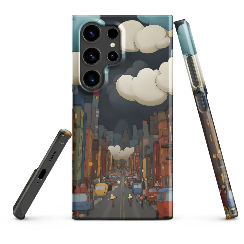 Urban Symphony: A City Awakens at Dusk | Phone Case |  S24 Ultra | Snap Case | Matte