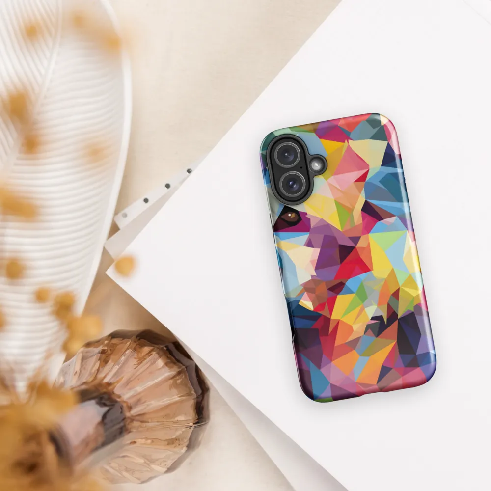 Playful Geometry: The Bear's Face | Phone Case |  16 Plus | Tough Case | Glossy