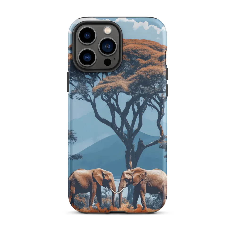 Elephants Amidst Serenity
