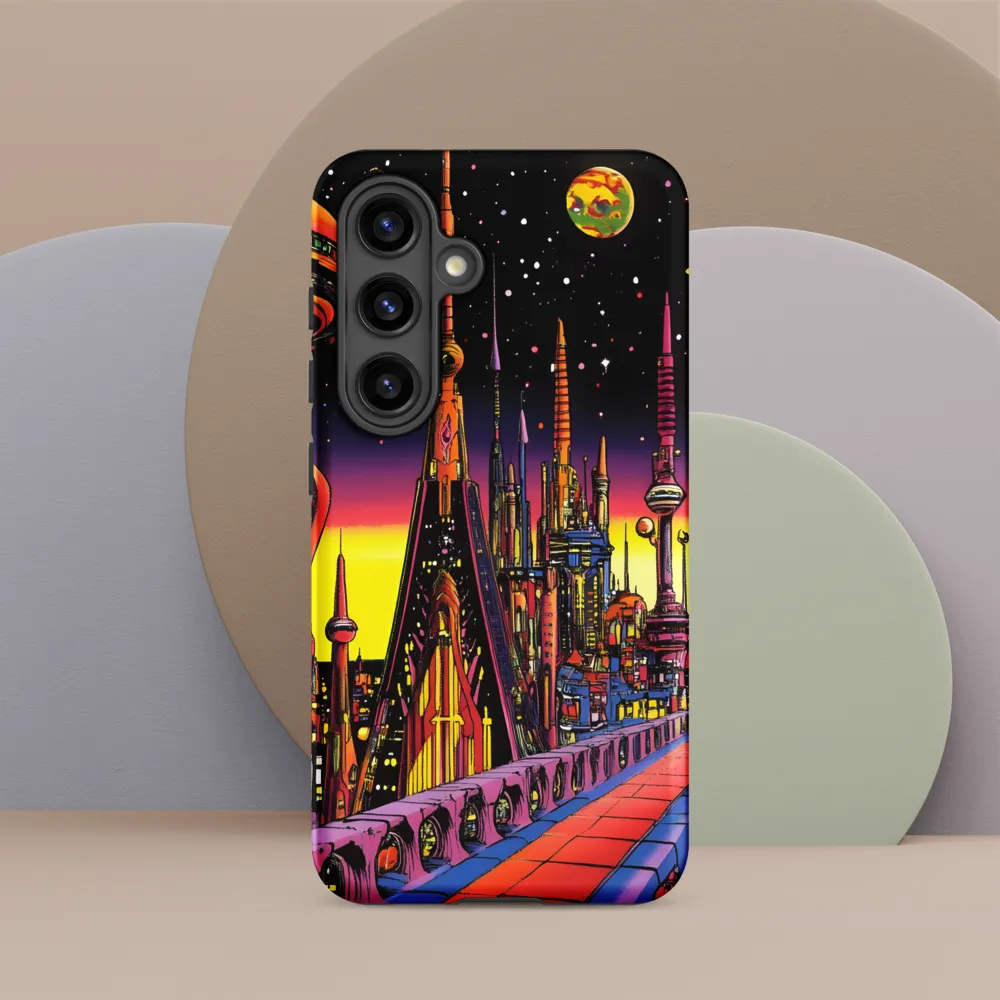Futuristic Cosmos: A Journey Through Neon Cities