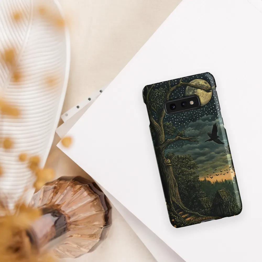 Mystical Nightscape Under the Full Moon | Phone Case |  S10e | Snap Case | Matte
