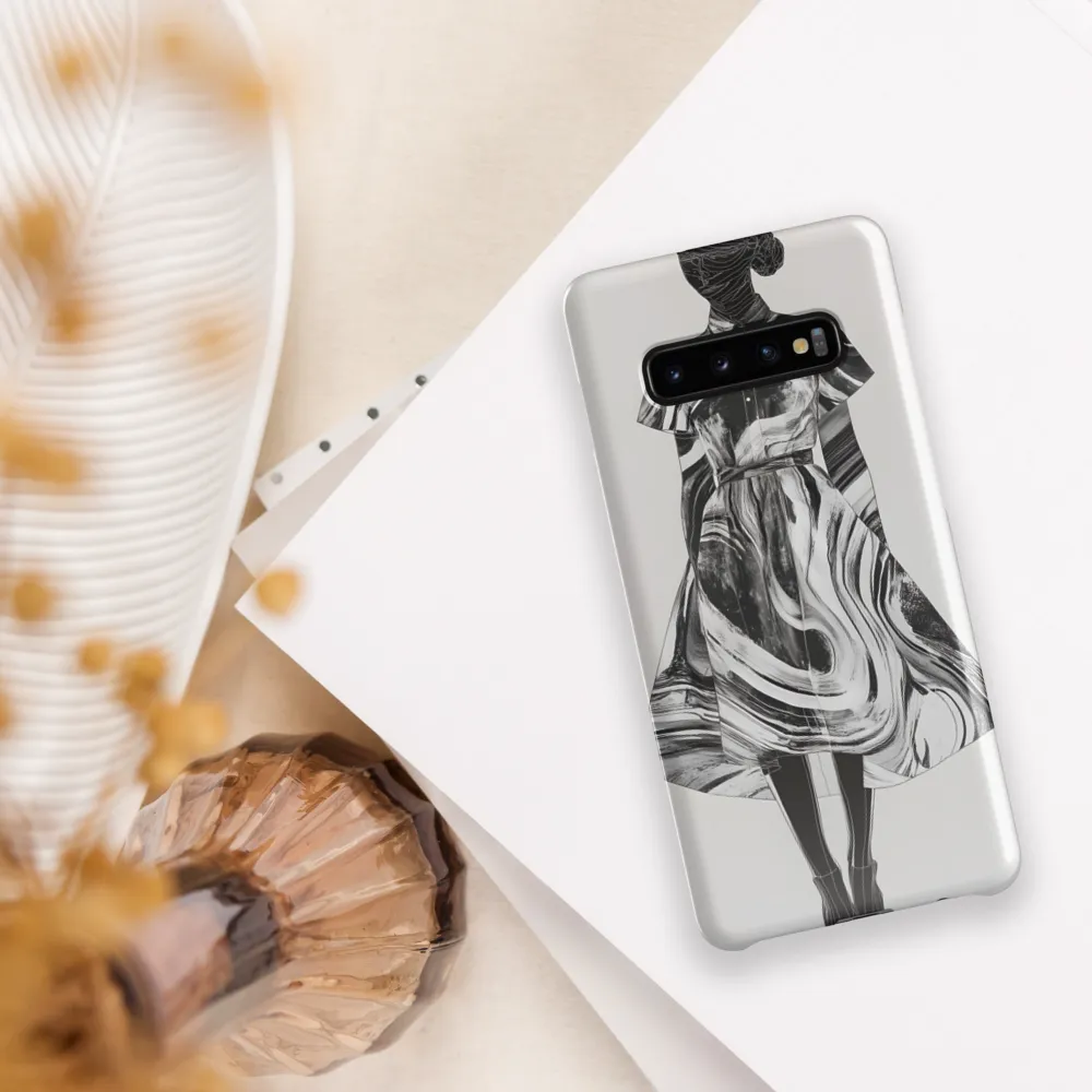 Whirls of Elegance: A Contemporary Fashion Design | Phone Case |  S10 Plus | Snap Case | Glossy