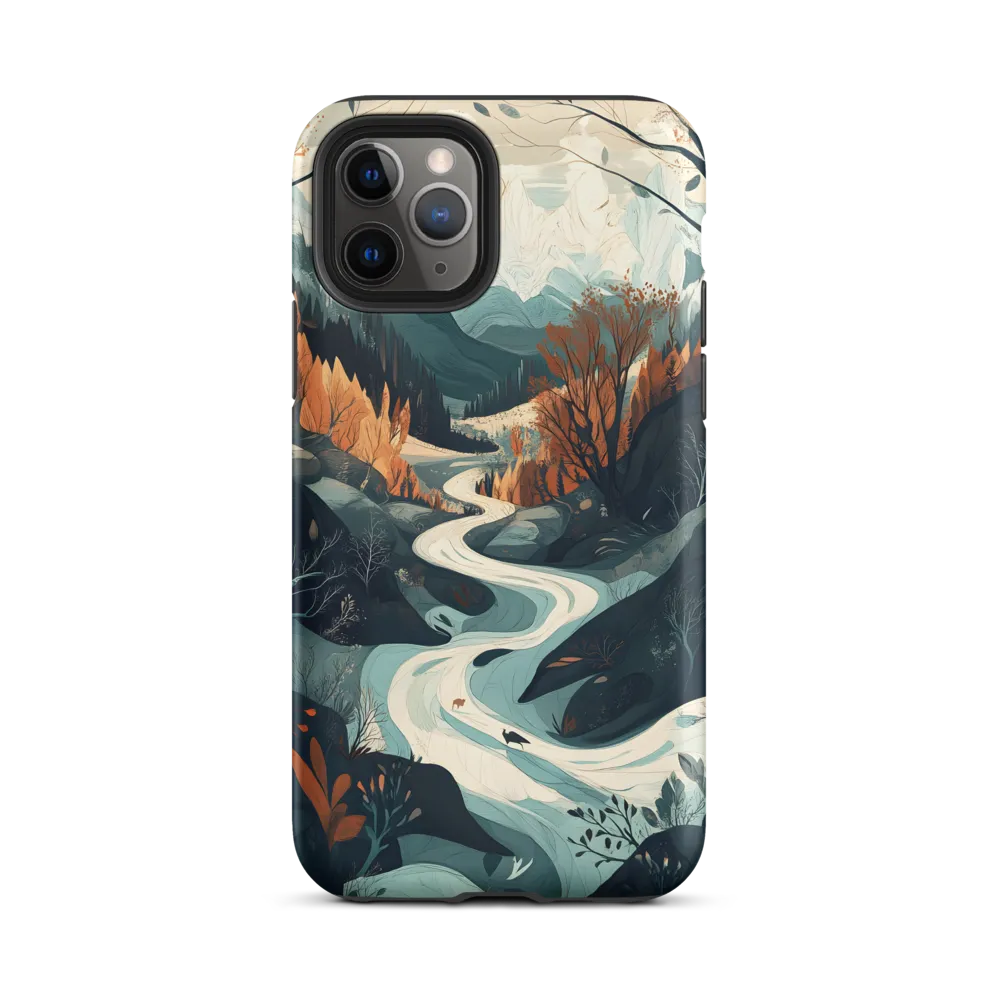 Winding Serenity: A Digital Landscape